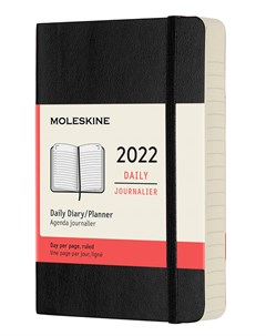 Еженедельник Classic Soft Pocket 9х14 см 400 стр обложка черная Moleskine