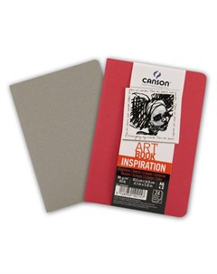 Блокнот для зарисовок Inspiration А4 24 л 96 г мягкая обложка красный серый Canson