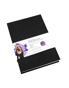 Скетчбук для маркеров и смешанных техник А5 96 л 160 г обложка черный Etot_sketchbook