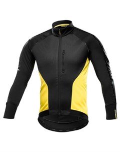 Куртка велосипедная Cosmic Elite Thermo Jacket черная желтая 398079 2018 Mavic