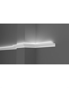Ударопрочный влагостойкий потолочный карниз под LED подсветку Decor-dizayn