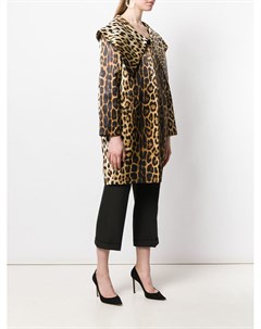 Moschino пальто с леопардовым узором Moschino