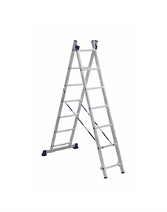 Двухсекционная универсальная алюминиевая двухсекционная лестница Алюмет