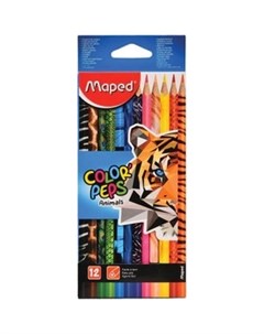 Заточенные цветные карандаши Maped
