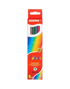 Шестигранные цветные карандаши Kores