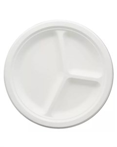 Большая круглая трехсекционная тарелка Greenmaster
