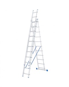 Алюминиевая трехсекционная лестница Сибртех