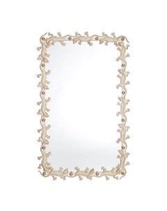 Зеркало Ящерицы белый золото прямоугольное V20013 Runden