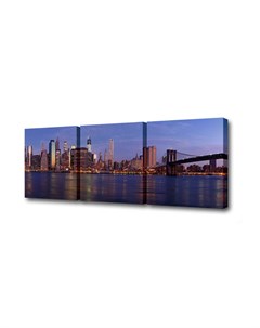Модульная картина Через Бруклинский мост 150х50см TL M2005 Toplight
