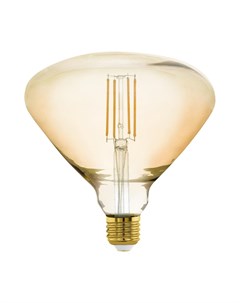 Лампа светодиодная диммируемая филаментная E27 4W 2200K янтарная 11837 Eglo