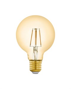 Лампа светодиодная филаментная диммируемая E27 5 5W 2200K золотистая 12572 Eglo
