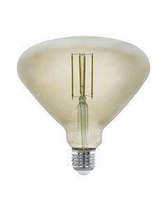 Лампа светодиодная диммируемая филаментная E27 4W 3000K дымчатая 11841 Eglo