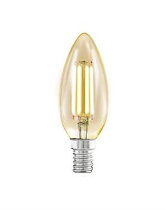 Лампа светодиодная филаментная E14 4W 2200К янтарь 11557 Eglo