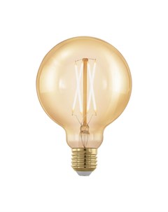 Лампа светодиодная филаментная диммируемая E27 4W 1700К золотая 11693 Eglo