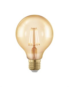 Лампа светодиодная филаментная диммируемая E27 4W 1700К золотая 11692 Eglo