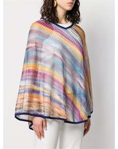 M missoni пончо в полоску M missoni