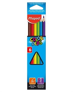 Карандаши цветные Color peps 6 цв Maped