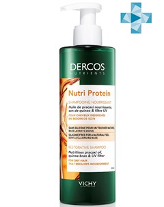 Восстанавливающий шампунь для секущихся и поврежденных волос Nutri Protein 250 мл Dercos Nutrients Vichy