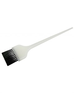 Кисть для окрашивания белая с черной прямой щетиной широкая 45 мм Кисти парикмахерские Dewal pro