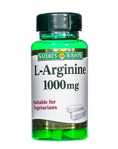 L аргинин 1000 мг 50 таблеток Аминокислоты Nature’s bounty
