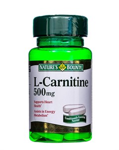 L карнитин 500 мг 30 таблеток Аминокислоты Nature’s bounty