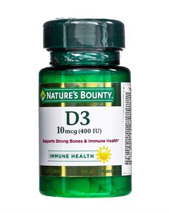 Витамин D3 400 МЕ 100 таблеток Витамины Nature’s bounty