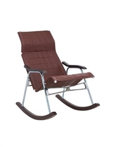 Кресло качалка складная белтех коричневый 57x92x92 см Комфорт