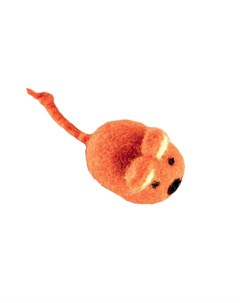 Zoobaloo Игрушка для кошек Шерстяная мышь Эмма оранжевая Зообалу