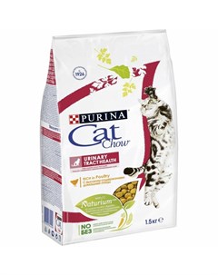 Сухой корм для здоровья мочевыводящих путей свысоким содержанием домашней птицы 1 5 кг Cat chow