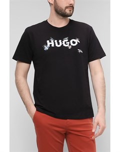 Футболка с логотипом бренда Regular fit Hugo