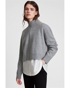 Шерстяной пуловер с воротником стойкой Allsaints