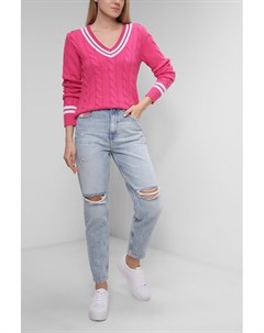 Пуловер с контрастной отделкой Belucci