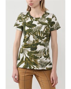 Хлопковая футболка с растительным принтом Noom