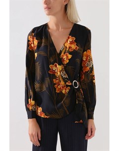 Шелковая блуза с цветочным принтом Ted baker london