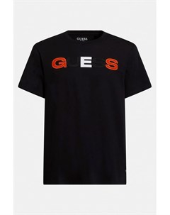Хлопковая футболка с логотипом Guess jeans