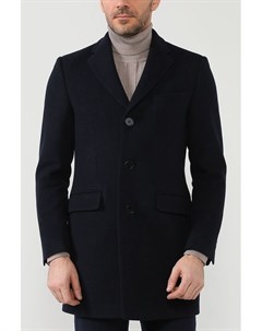 Шерстяное однотонное пальто Classic fit D.molina