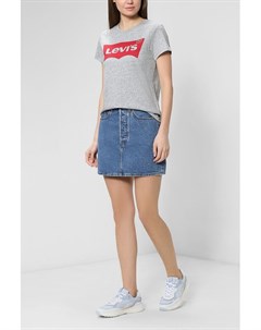 Хлопковая футболка с логотипом бренда Levi's®