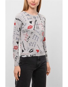 Пуловер с текстовым принтом Desigual