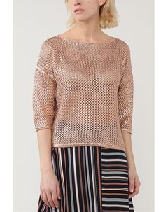 Пуловер в сетку из блестящей ткани Rinascimento