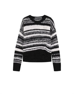 Пуловер фактурной вязки с круглым вырезом Raquel allegra