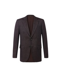 Однобортный пиджак из шерсти Zegna couture