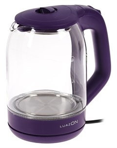 Чайник электрический Luazon Lsk 1809 1500 Вт 1 8 л стекло подсветка фиолетовый Luazon home