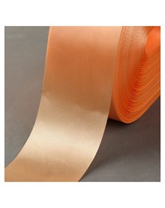 Лента атласная 50 мм 100 5 м цвет жемчужно оранжевый Nnb