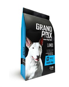 Сухой корм для собак Medium Adult с ягненком для средних пород 2 5 кг Grand prix