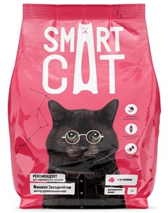 Корм для взрослых кошек с ягнёнком 12 кг Smart cat