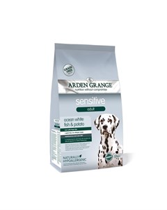 GF Sensitive сухой беззерновой корм для собак с деликатным желудком и чувствительной кожей с белой р Arden grange