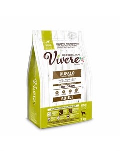 Сухой корм Medium Adult для взрослых собак средних пород со вкусом буйвола 3 кг Vivere