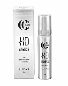 Хна для бровей Premium henna HD CC Brow 5 г Lucas' cosmetics