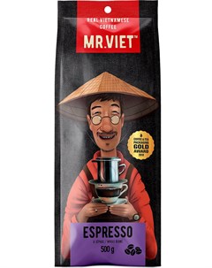 Кофе натуральный жареный в зернах Эспрессо 500 г Mr. viet