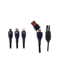 Аксессуар Flash Series II Two for three Charging Cable U C to M L C 100W 1 2m Blue CASS030103 Baseus